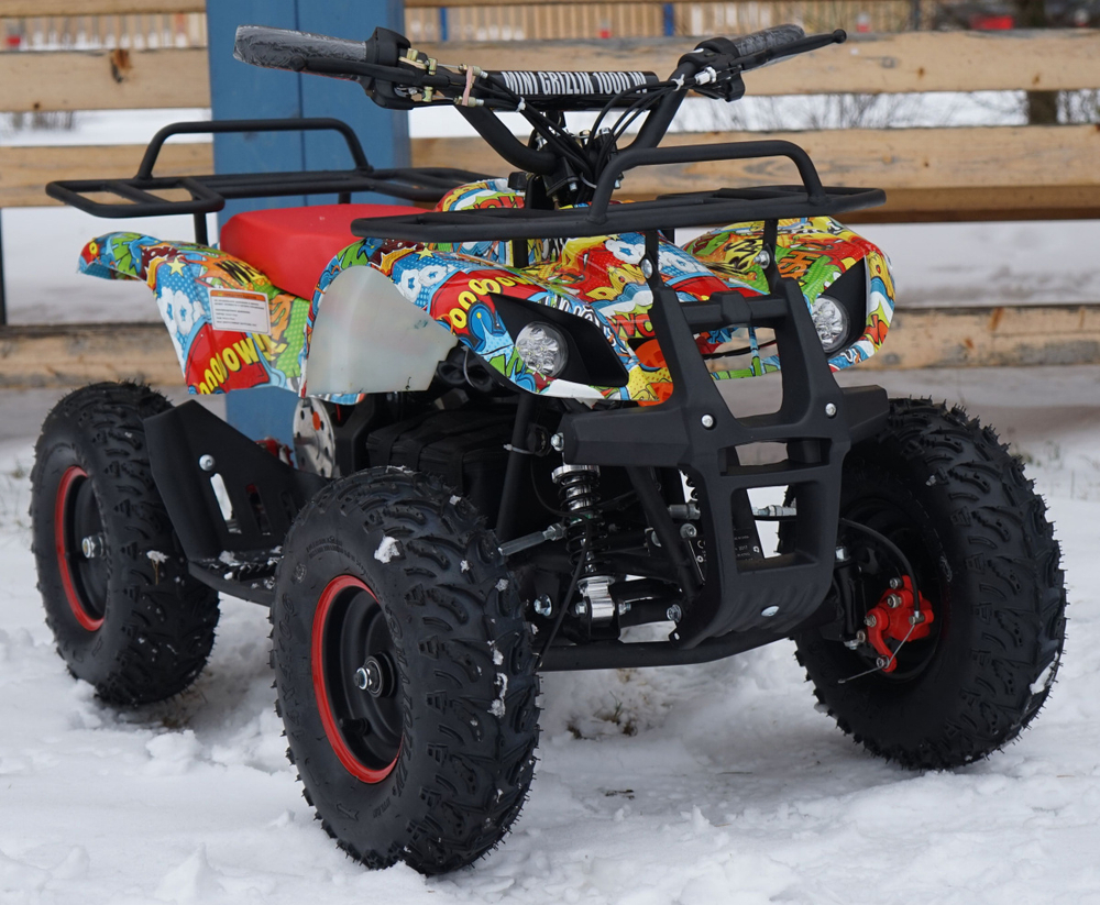 Электро-мотовездеход квадроцикл MOTAX Mini Grizlik Х-16 1000W Big Wheel (Бомбер)