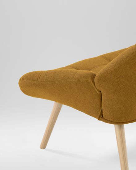 Кресло Олби Квадро горчичный