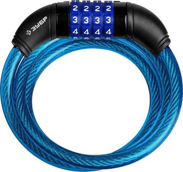 ЗУБР 950 мм, d 10 мм, кодовый, с изменяемым кодом, тросовый замок, Профессионал (37262-95)