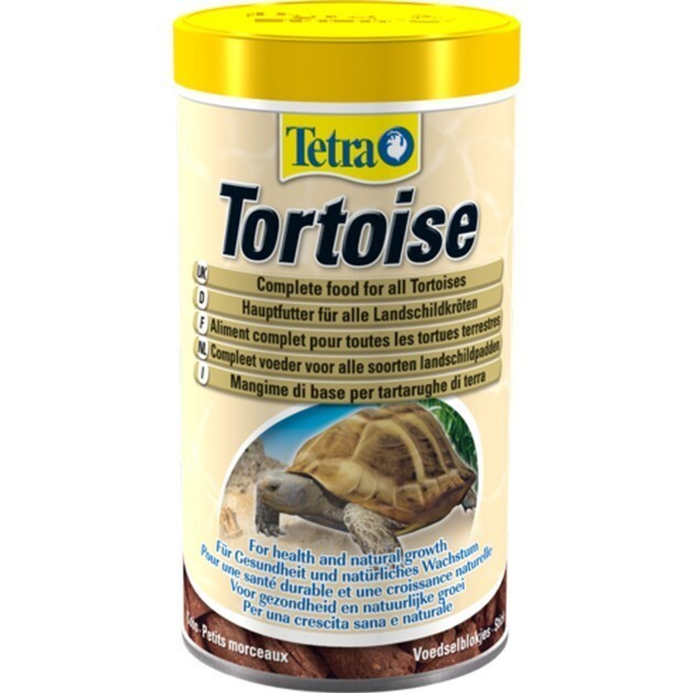 Корм для черепах TetraTetrafauna Tortoise, для сухопутных черепах 500 мл.