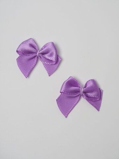 Бантик пришивной яркая лаванда 2,5 см