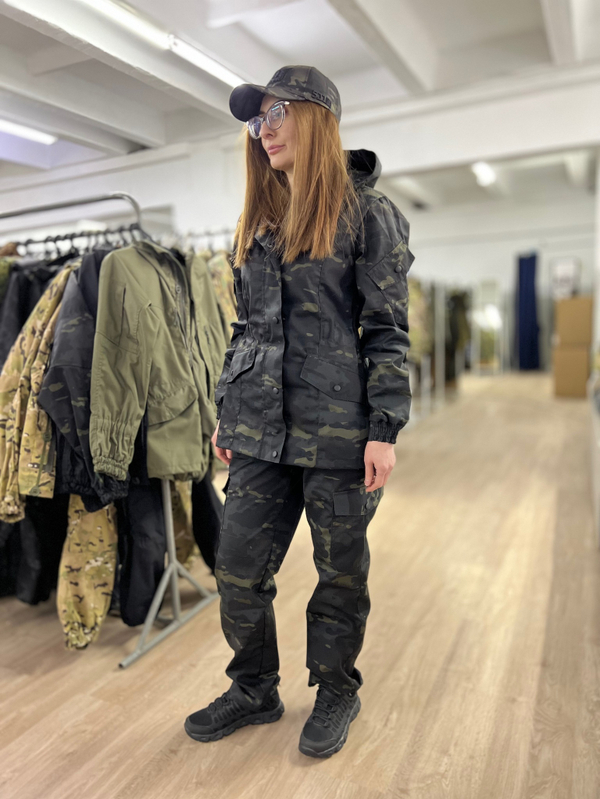 Женская горка Валькирия / весна лето / черный мультикам