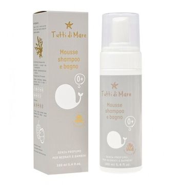 Детская пенка для купания и шампунь Tutti di Mare с рождения без отдушки, 160 мл