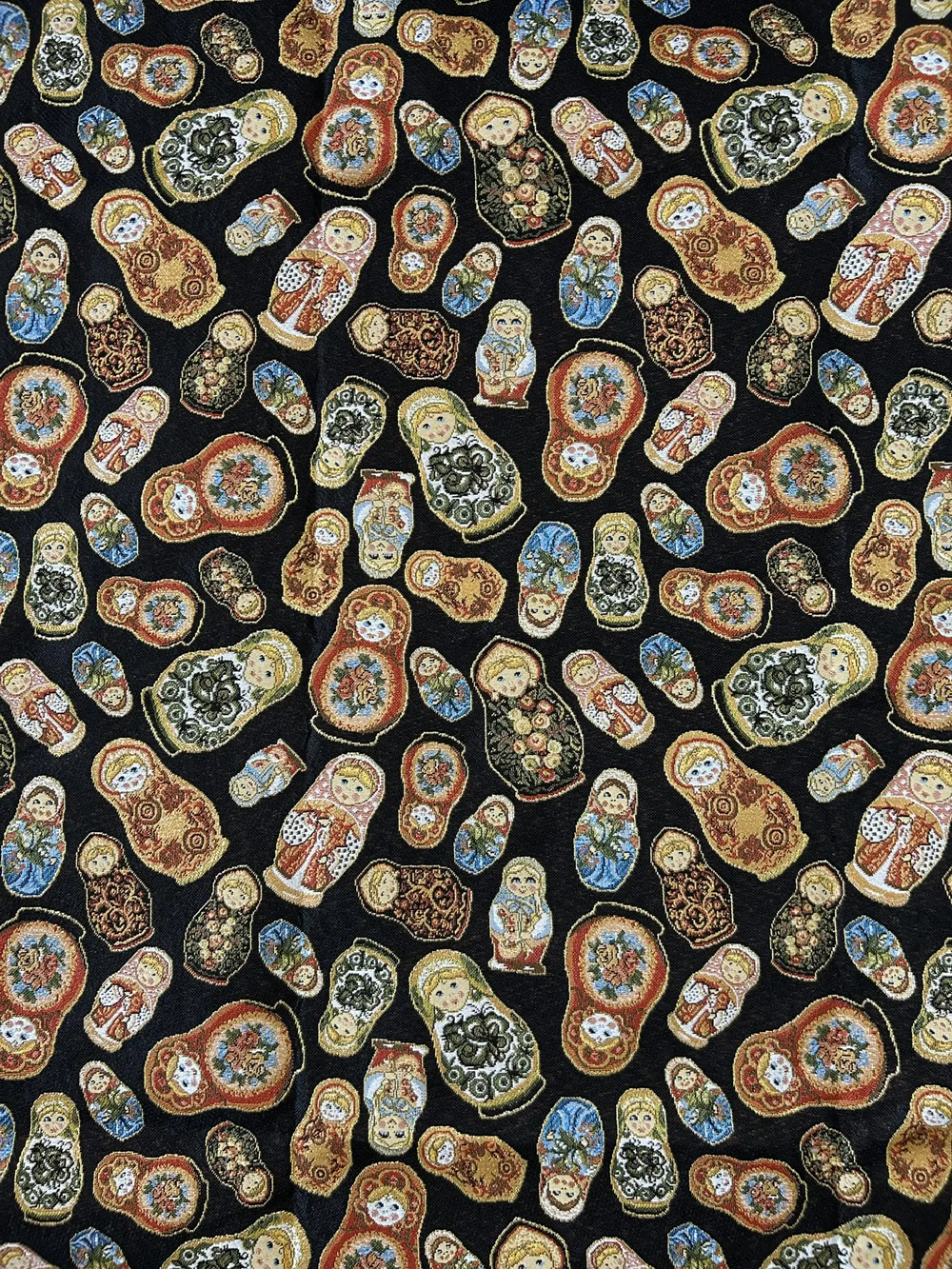 Гобеленовая ткань Матрешки ширина 150 см