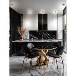 Светильник накладной ЭРА OL13 GX53 BK/GD под лампу GX53 черный/золото