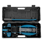 Домкрат гидравлический подкатной с фиксатором, 2.5 т, Safety Pin, 140-385 мм, в кейсе Stels