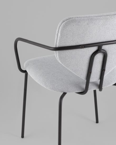 Стул обеденный Masey с подлокотниками серый