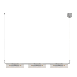 8258/6 SUSPENTIONI LN26 286 серебро/прозрачный, металл/стекло Подвес G9 6*20W 220V TORONTO