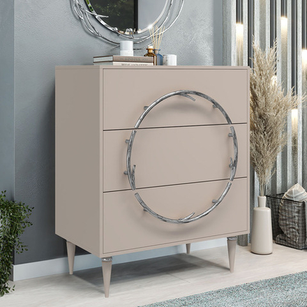 Комод Арт Колор matte Классик Сильвер Серый агат матовый