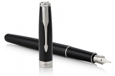 Перьевая ручка Parker Sonnet F539, цвет: LaqBlack СT, перо: F, цвет чернил: black, в подарочной упаковке