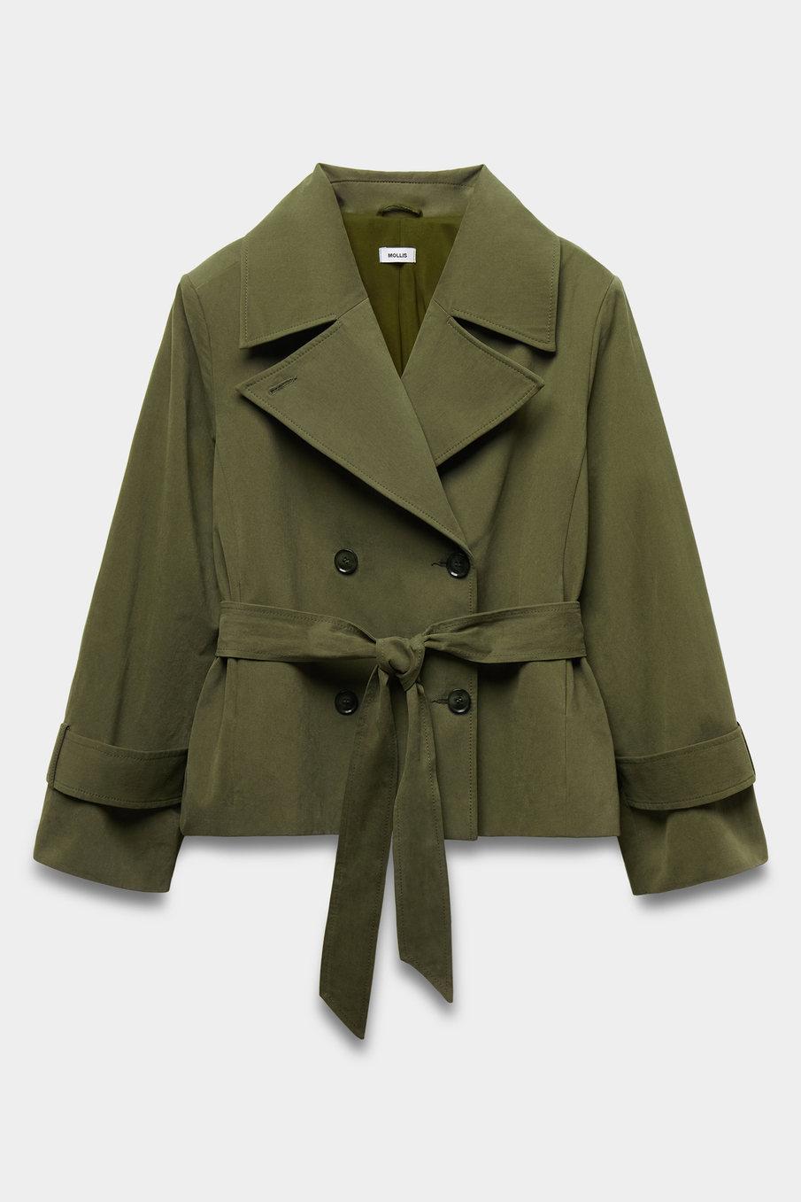 Укороченный тренч из плащевой ткани Укороченный тренч из плащевой ткани