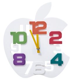 CL-73/3 Часы «Яблоко» белый