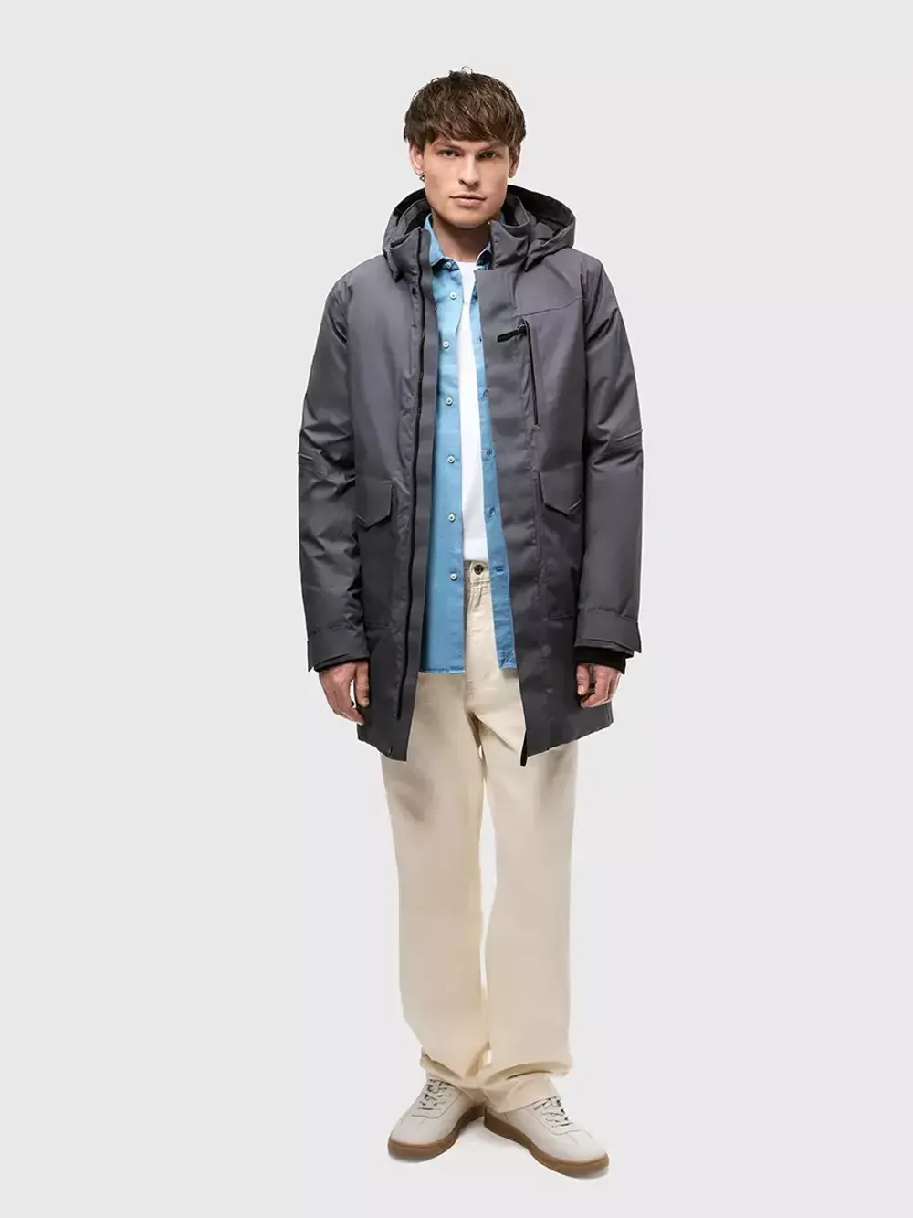 Парка мужская TIGIL NORPPA серый гравий