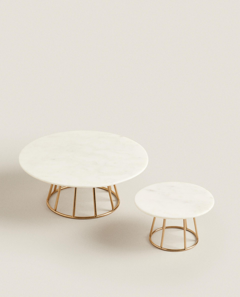 Zara Home Подсвечник из нержавеющей стали, цвет золотой, 12.5 см
