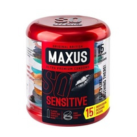 Ультратонкие презервативы в кейсе Maxus Sensitive 15шт