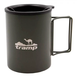 Кружка Tramp TRC-137 изотермическая со складными ручками и поилкой 400 мл, Olive