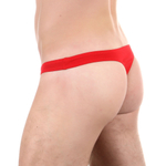 Сексуальные низкие трусы-тонги из хлопкового полотна (Размер: XXL) (Цвет: черный)