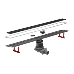 Душевой лоток Pestan Confluo Premium Black Glass Line 450