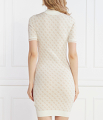 Платье SS LISE 4G LOGO SWTR GUESS - кремовый (W3YK39 Z37K0)