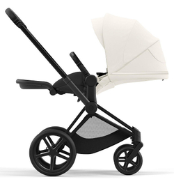 Коляска 3 в 1 Cybex Priam IV Matt Black complete и автокресло Cloud T i-Size Cozy Beige Plus Off White