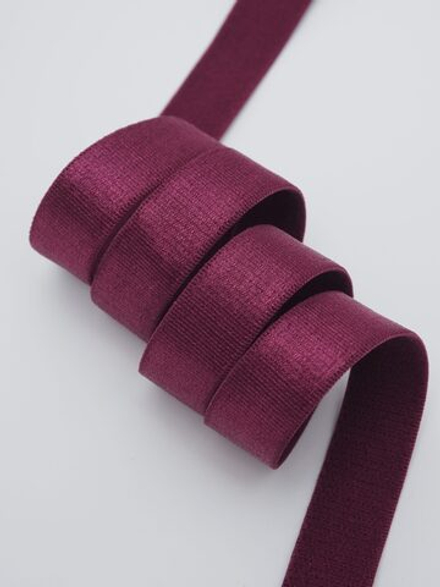 Резинка бретелечная слива глянцевая ширина 15 мм