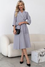 Платье в клетку (серый/клетка) Р11-1225/6 Nikol