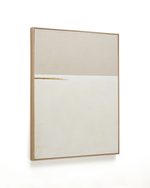 Salin Абстрактная картина с горизонтальной льняной полосой 80 х 100 см