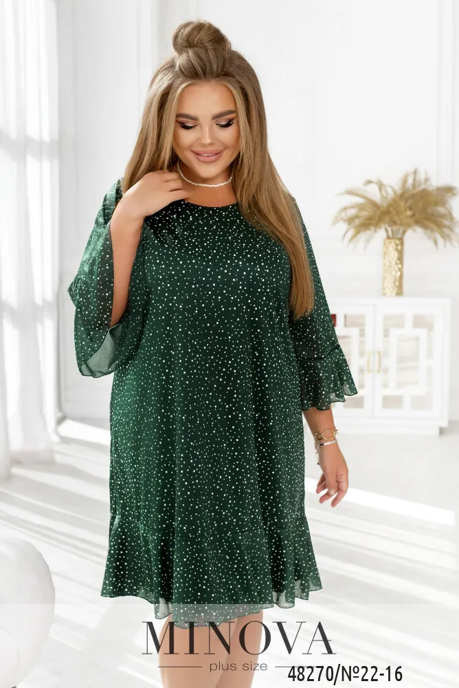 Платье 22-16-Зеленый Minova