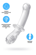 Прозрачный двусторонний стеклянный фаллоимитатор Satisfyer Double Crystal - 19,5 см. (Цвет: прозрачный)