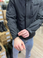Куртка тактическая softshell чёрная
