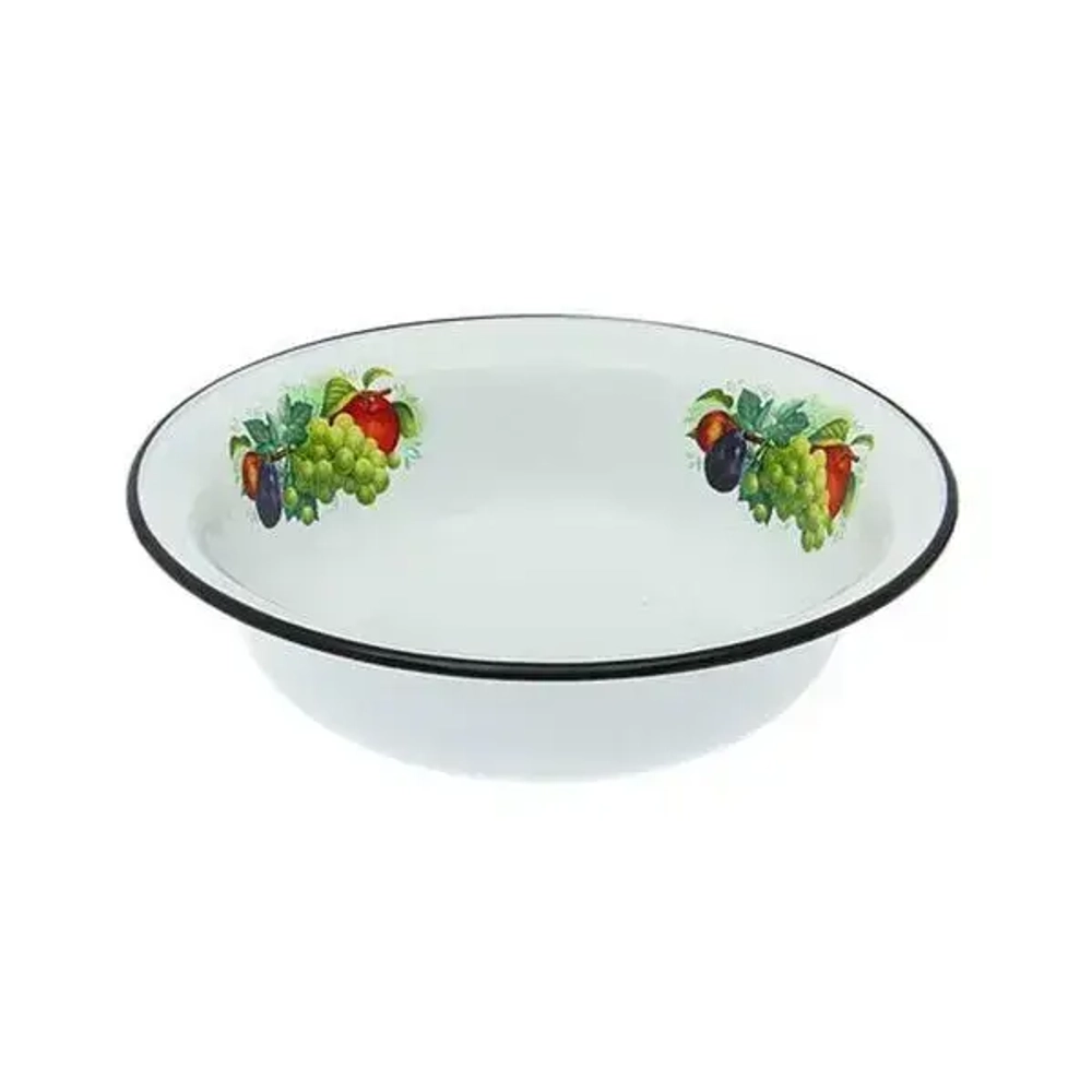 Миска эмалированная 2,0л с рисунком 72-626