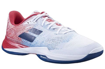 Мужские теннисные кроссовки Babolat Jet Mach 3 All Court Wide - white/estate blue