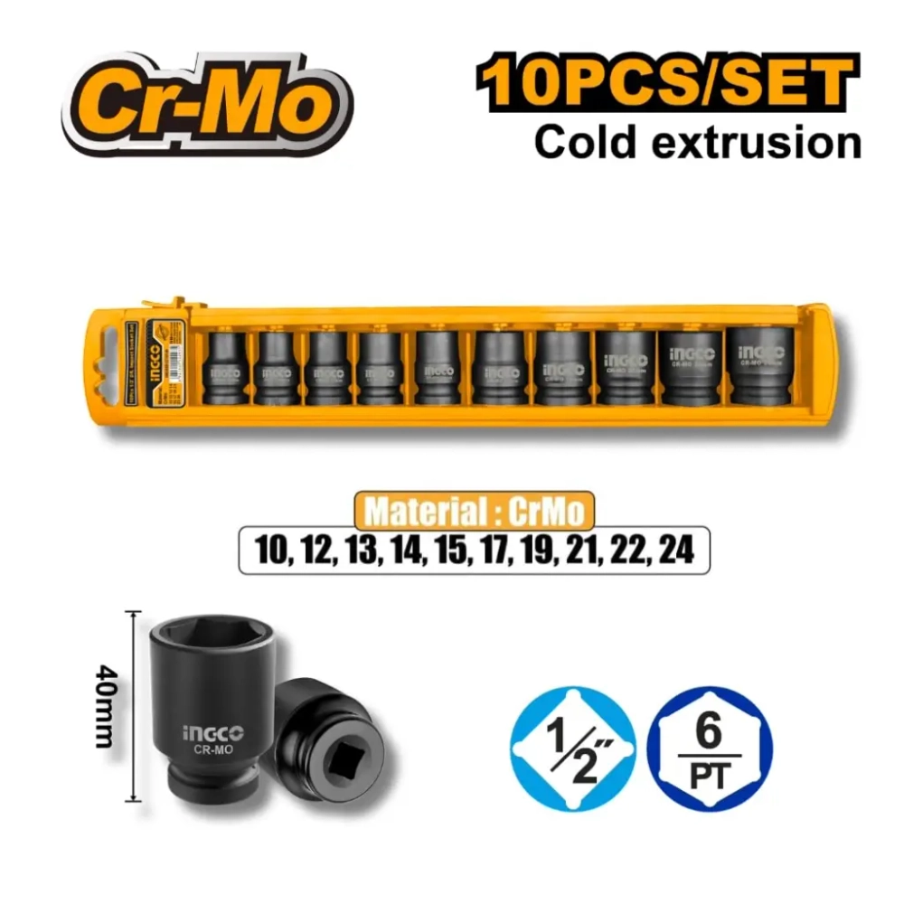 Аккумуляторный бесщеточный ударный гайковерт INGCO COSLI23048 20 В 1/2" 405 Нм с фонарем