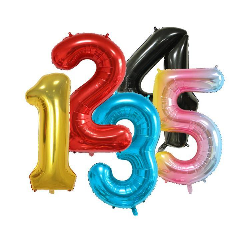 Фольгированные метровые цифры