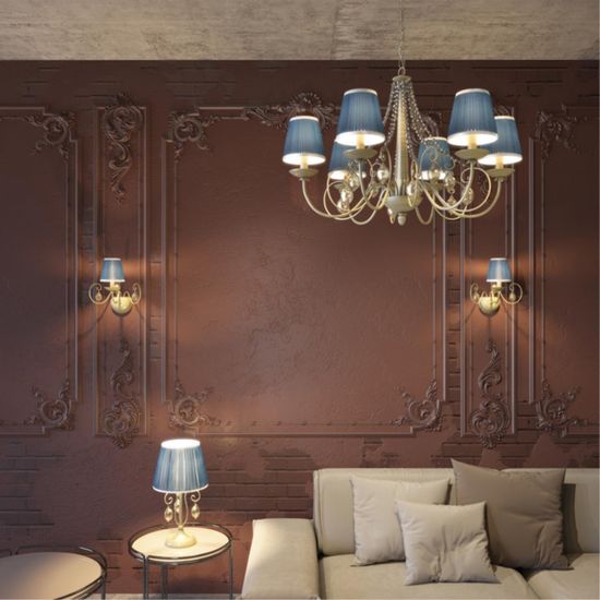 3921/1W CLASSIC ODL18 672 бронза/ткань/стекло Бра IP20 E14 40W 220V NIAGARA