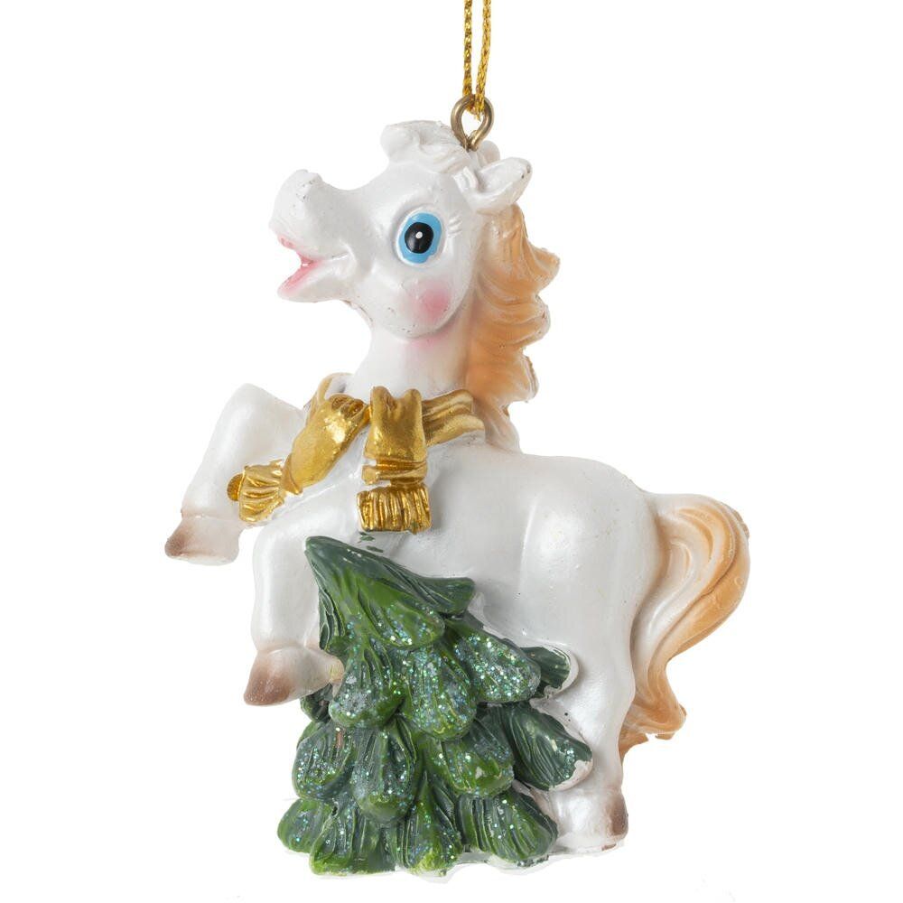 GAEM Фигурка декоративная подвесная "Лошадка", L6 W3 H8 см, 6в.