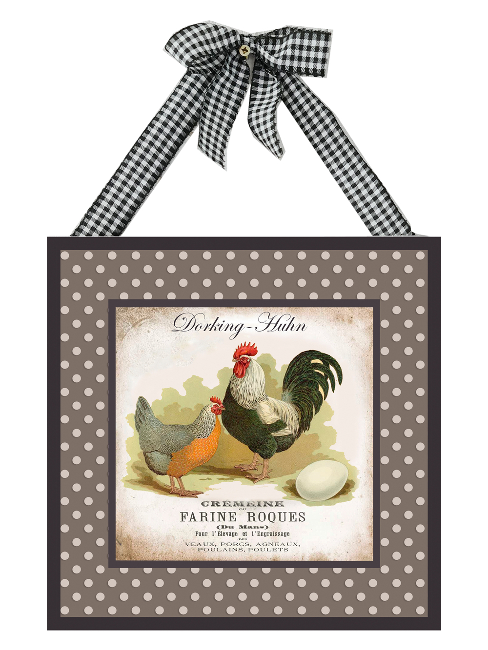 Картины на стену для интерьера набор 4 шт панно для кухни "Ферма" 20*20 см