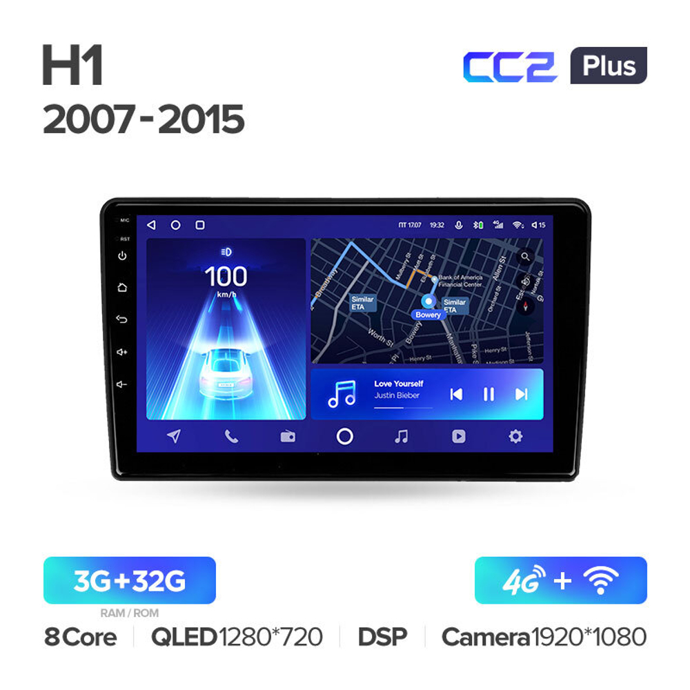 Teyes CC2 Plus 9" для Hyundai H1 2007-2015