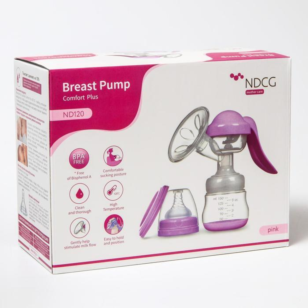 7403137 Молокоотсос ручной Comfort plus ND120, Pink