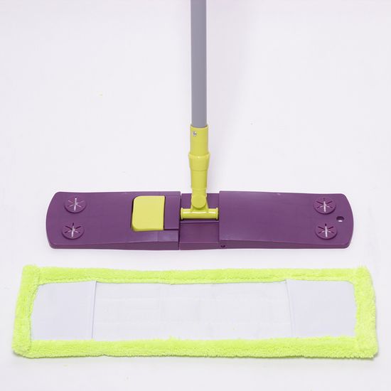 Полотер с основанием 40х10 см, насадкой из микрофибры и телескопической рукояткой 78-128 см Valsar