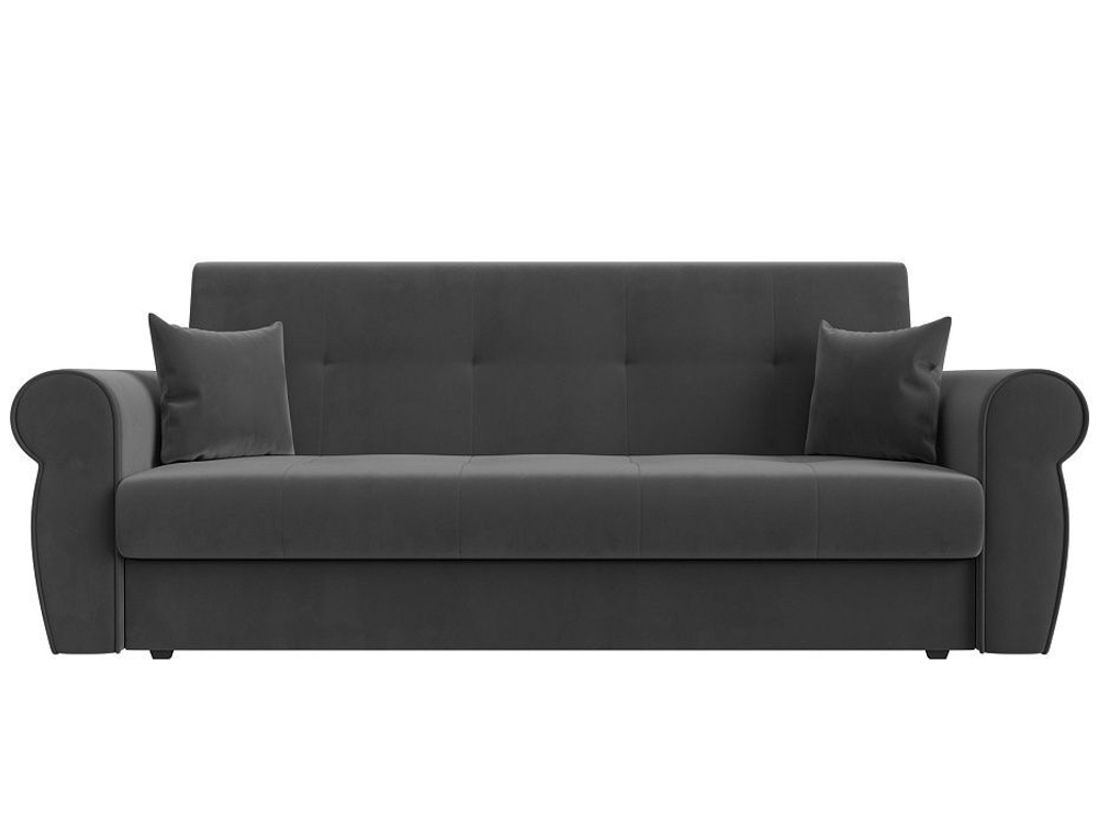 Диван-книжка Лига-019, Серый, Велюр, 118343