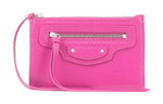 Balenciaga Neo Classic Cow Leather Coin Purse, Card Holder Women"s Bright Pink