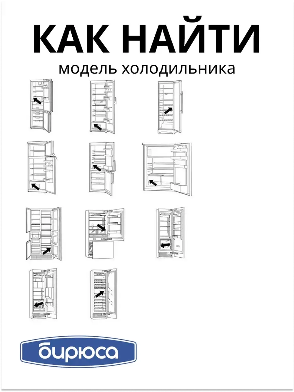 Ручка для хк БИРЮСА 0030050005
