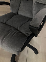 Кресло Фортуна-5 (10) м Вельвет темно-серый Мех качания п Директор (в разборе)