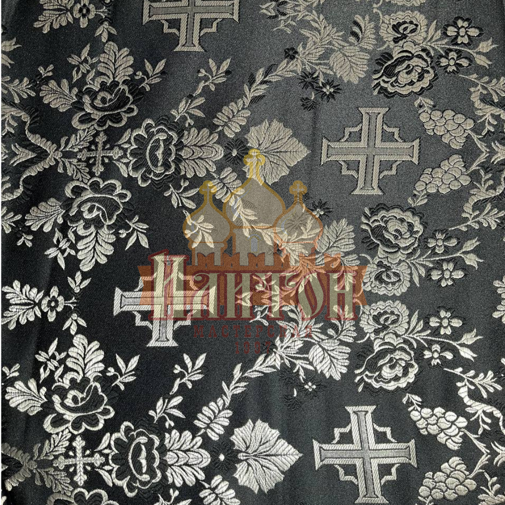 Парча "Февронья" чёрная