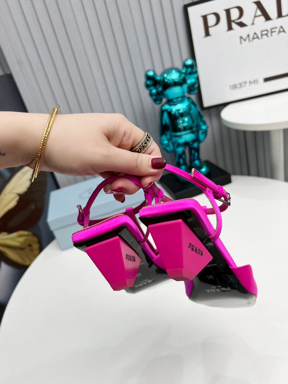 Prada Satin Slingback Pumps