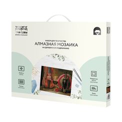 Almaz qaşlarla mozaika \ Алмазная мозаика \ Diamond painting Алмазная мозаика ТРИ СОВЫ "Натюрморт", 40*50см, холст на деревянном подрамнике, картонная коробка с
