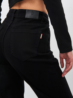 Женские джинсы mom fit с высокой посадкой-MP103B