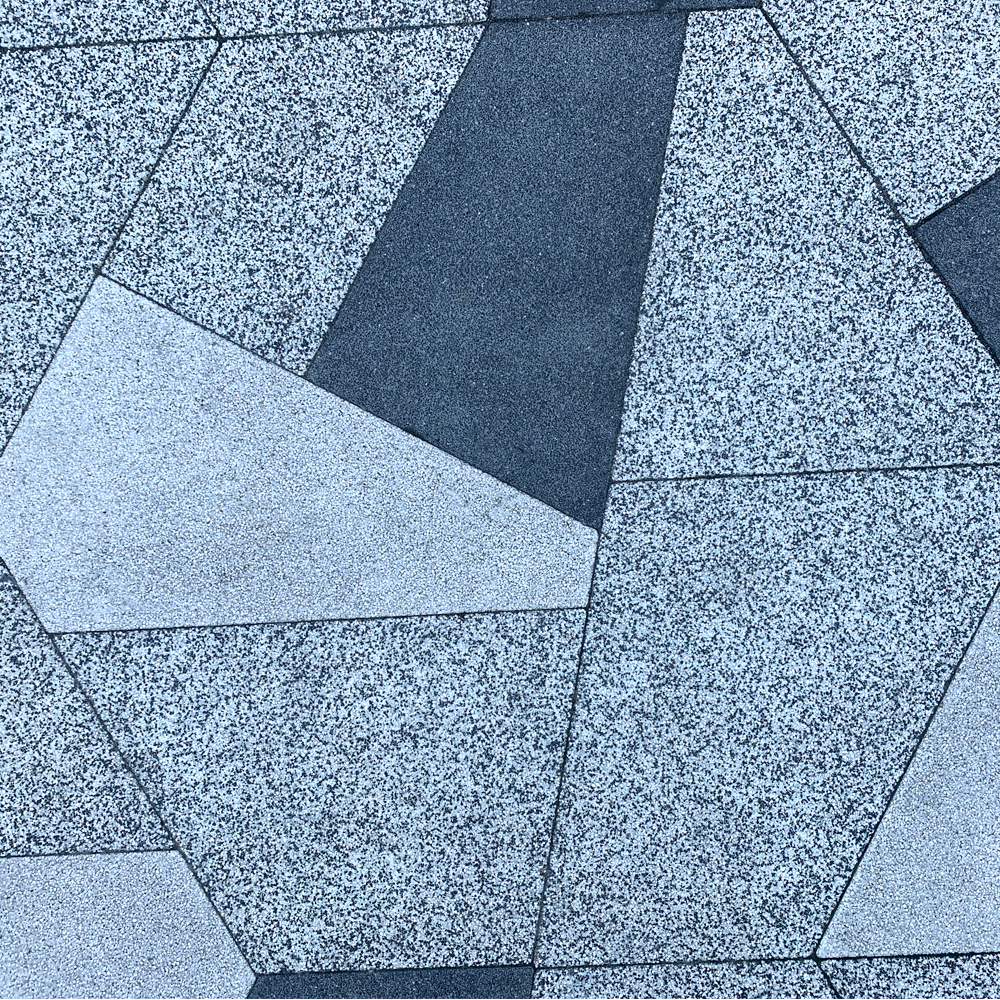 Тротуарная плитка ОРИГАМИ - Стоунмикс Черный, комплект из 6 видов плит