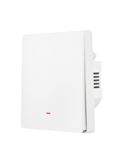Выключатель HOMMYN настенный zigbee 1 клавиша (без нейтрали) SWZBNN01W